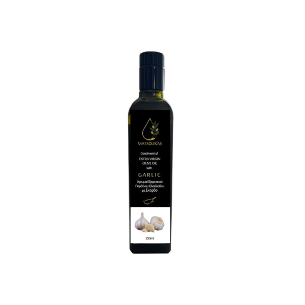 Garlic Flavored Extra Virgin Olive Oil ARTOLIO Best AOVE, EVOO, Extra virgin olive oil