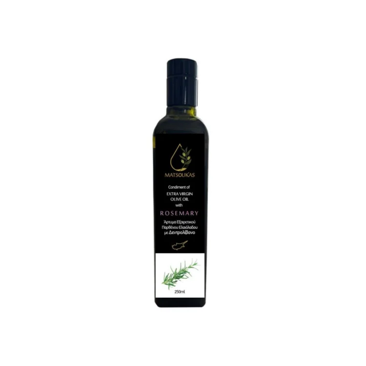 Rosemary Flavored Condiment with Extra Virgin Olive Oil 250ml by Panikos Matsoukas 1 Rosemary Flavored Condiment with Extra Virgin Olive Oil 250ml by Panikos Matsoukas